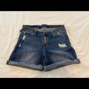 Distressed Jean Shorts